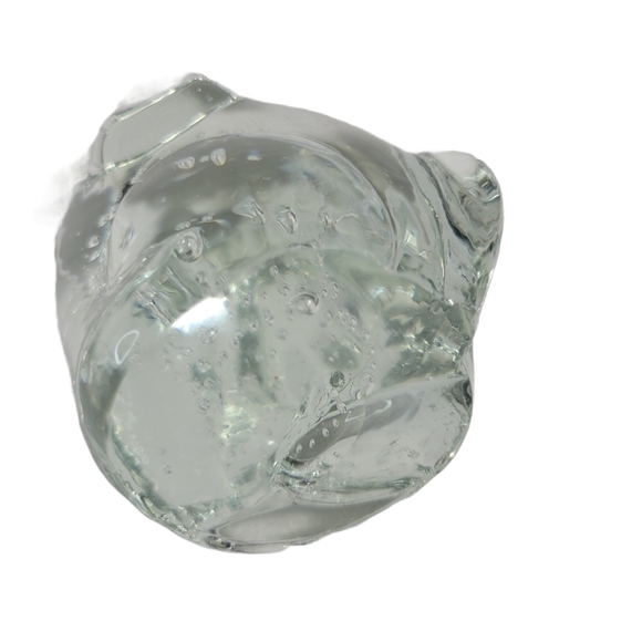 Blown glass hound dog paperweight - Picture 7 of 8